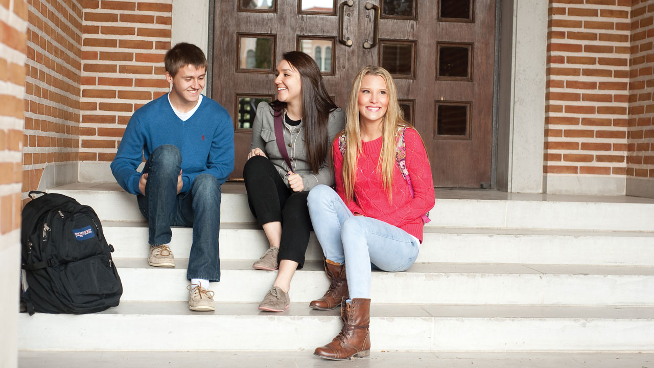 University students on campus